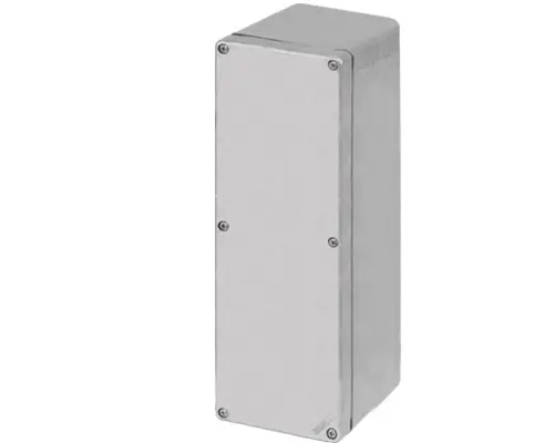 Produktfoto 1 von New Elfin 040C0926-1N, Bedienpult-Gehäuse Aluminium M4 92x265x100, unlackiert, ungebohrt, ohne Kabeleingang