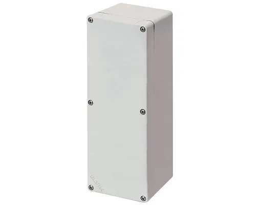 Produktfoto 1 von New Elfin 040C0926-1E, Bedienpult-Gehäuse Aluminium M4 92x265x100, ungebohrt, mit Kabeleingang