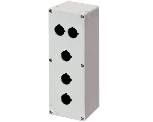 Produktfoto 1 von New Elfin 040C0926-1P5C, Bedienpult-Gehäuse Aluminium M4 92x265x100, 5 Bohrungen Ø 22, ohne Kabeleingang