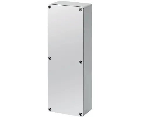 Produktfoto 1 von New Elfin 040C0926-8, Bedienpult-Gehäuse Aluminium M4 92x265x80, ungebohrte Platte, ohne Kabeleingang