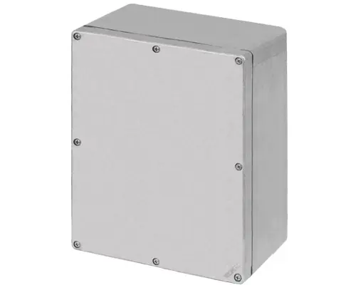 New Elfin 040C1720-1N, Bedienpult-Gehäuse Aluminium M4 170x205x100, unlackiert, ungebohrt, ohne Kabeleingang