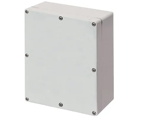 Produktfoto 1 von New Elfin 040C1720-1E, Bedienpult-Gehäuse Aluminium M4 170x205x100, ungebohrt, mit Kabeleingang