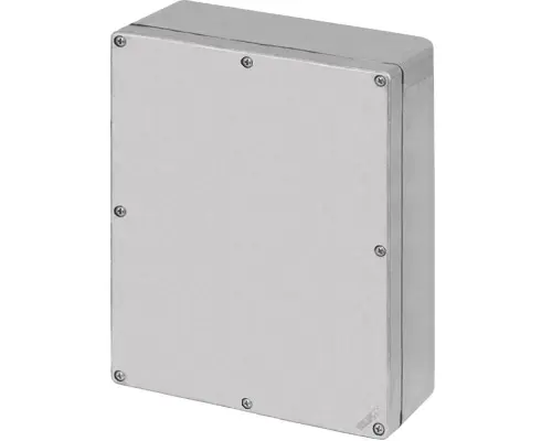 Produktfoto 1 von New Elfin 040C1720-7N, Bedienpult-Gehäuse Aluminium M4 170x205x70, unlackiert, ungebohrt, ohne Kabeleingang