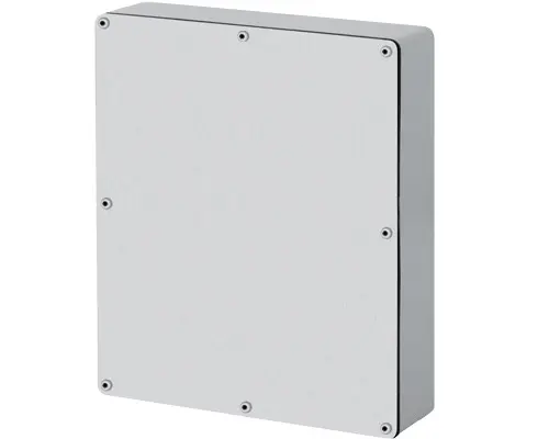 Produktfoto 1 von New Elfin 040C1720-5, Bedienpult-Gehäuse Aluminium M4 170x205x50, ungebohrte Platte, ohne Kabeleingang