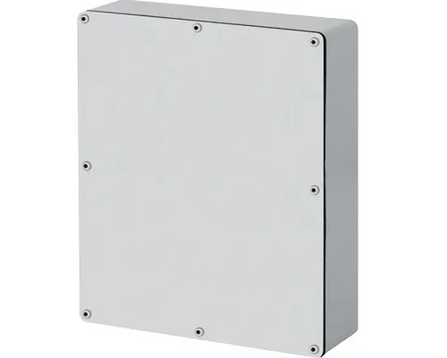 Produktfoto 1 von New Elfin 040C1720-8, Bedienpult-Gehäuse Aluminium M4 170x205x80, ungebohrte Platte, ohne Kabeleingang