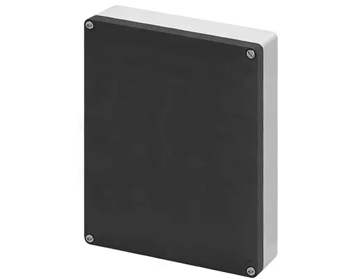 Produktfoto 1 von New Elfin 040C2026-8, Bedienpult-Gehäuse Aluminium M10 200x260x85, ungebohrt, ohne Kabeleingang