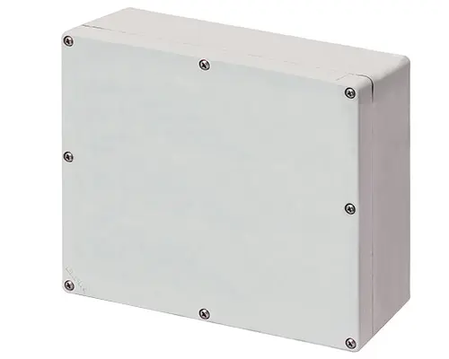Produktfoto 1 von New Elfin 040C2320-1, Bedienpult-Gehäuse Aluminium M4 230x205x100, ungebohrt, ohne Kabeleingang
