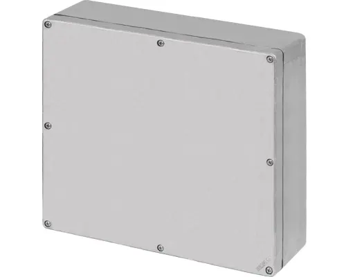 Produktfoto 1 von New Elfin 040C2320-8N, Bedienpult-Gehäuse Aluminium M4 230x205x80, unlackiert, ungebohrt, ohne Kabeleingang
