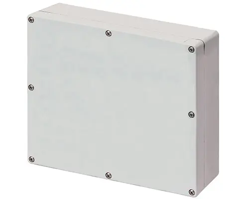 Produktfoto 1 von New Elfin 040C2320-8E, Bedienpult-Gehäuse Aluminium M4 230x205x80, ungebohrt, mit Kabeleingang