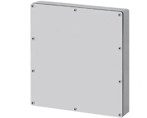 Produktfoto 1 von New Elfin 040C2325-6, Bedienpult-Gehäuse Aluminium M4 230x257x60, ungebohrte Platte, ohne Kabeleingang