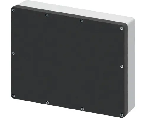 Produktfoto 1 von New Elfin 040C3226-12, Bedienpult-Gehäuse Aluminium m5 320x265x120, ungebohrt, ohne Kabeleingang