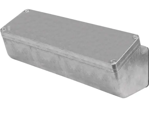 Produktfoto 1 von New Elfin 040L0826-8EN, Abgeschrägtes Bedienpult-Gehäuse Alu. 85x260x85, M10, unlackiert, ungebohrt, mit Kabeleingang