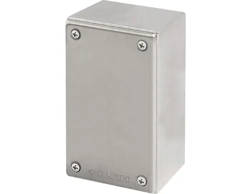 Produktfoto 1 von New Elfin 040X0814-8 Druckknopfgehäuse aus Edelstahl 82x142x85