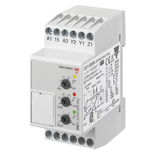 Produktfoto 1 von Carlo Gavazzi DIB71CB235A, DIB71CB235A AKTUELLES LEVEL-RELAIS REV.6