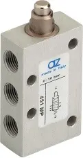 Produktfoto 1 von AZ Pneumatica 451 MP, Wegeventil 5/2 1/8" Stößel, Federrückstellung