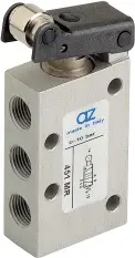 Produktfoto 1 von AZ Pneumatica 451 MR, Wegeventil 5/2 1/8" Rollenbetätigung, Federrückstellung