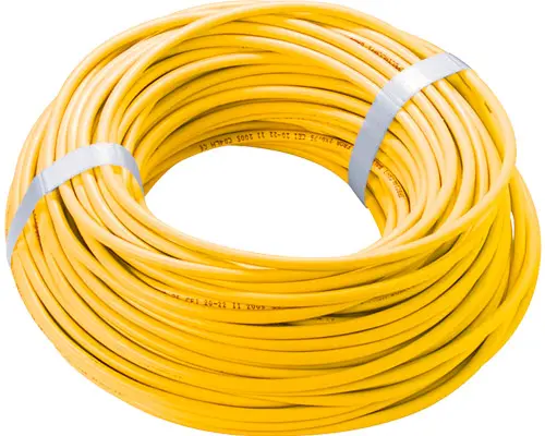 Produktfoto 1 von New Elfin 050CB075G, Rolle Zweileiterkabel, 2 x 0,75 mm², L 100 m, gelb