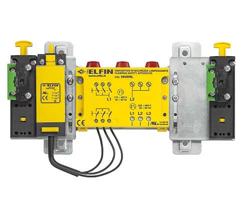 Produktfoto 1 von New Elfin 050ASL2PFI10, Blinkender Sicherheitsschalter Drei Phasen 220-690V, für zwei Türen, Ver. Endschalter 1 N.O.