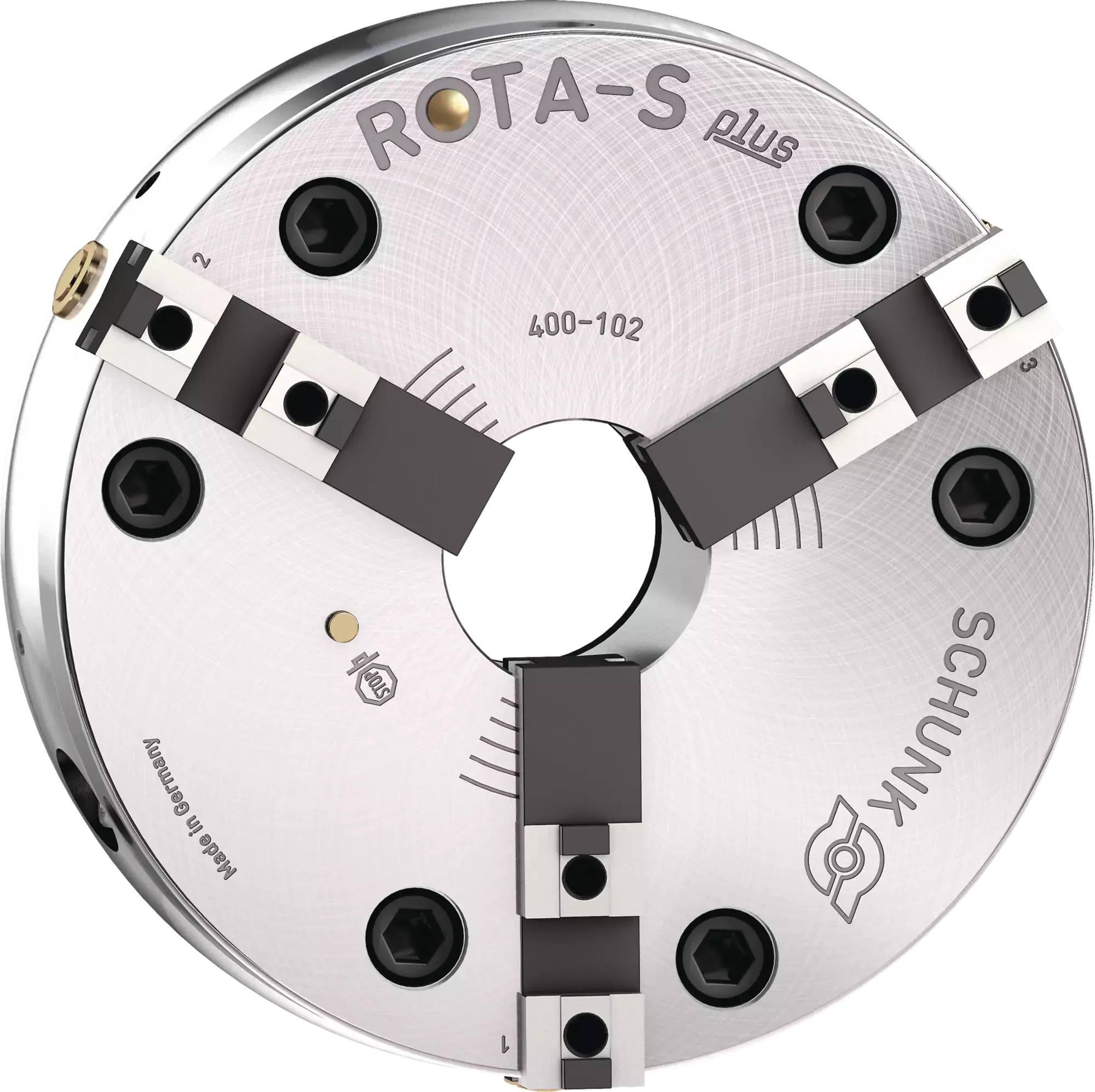 Produktfoto 1 von SCHUNK ROTA-S plus 400-102 Z380-SFG, Handspannfutter mit Backenschnellwechsel