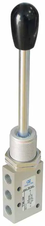AZ Pneumatica 451 MLL, Wegeventil 5/2 1/8" Handhebel, Federrückstellung