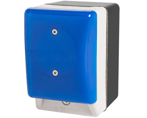 Produktfoto 1 von New Elfin 060APFLBLC Handballenschalter, beleuchtet, tastend, blauer Pilzknopf