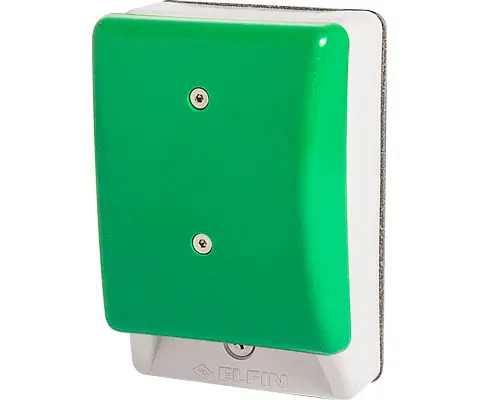 Produktfoto 1 von New Elfin 060APFV Handballenschalter, tastend, grüner Pilzknopf