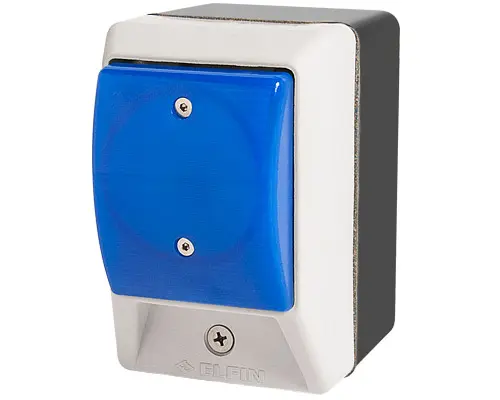 Produktfoto 1 von New Elfin 060APTLBLC Handballenschalter, beleuchtet, tastend, blauer Domtaster
