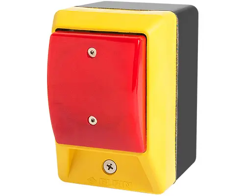 Produktfoto 1 von New Elfin 060APTLRC Not-Aus Handballenschalter, beleuchtet, tastend