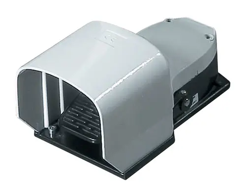 Produktfoto 1 von New Elfin 060PPLA11, Fussschalter, 2 Positionen, Sicherheitshebel, (1 Mikroschalter), N.O.+N.C., Aluminium