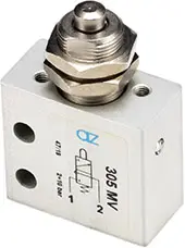 Produktfoto 1 von AZ Pneumatica 305 MV, Mikroventil 3/2 NC, M5-Gewinde, Stößelventil, SKU: 08.044.4