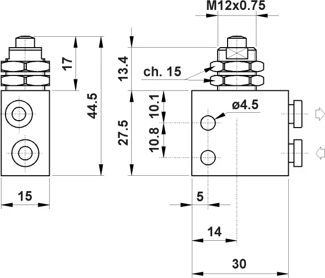 Produktfoto 1 von AZ Pneumatica 314 MV UL, Mikroventil 3/2 NO, ø4 mm, Stößelventil, SKU: 08.158.4