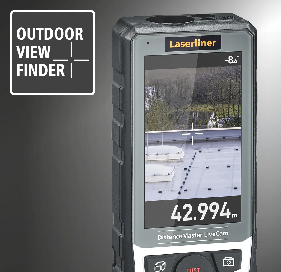Produktfoto 1 von Laserliner 080.985A, Laser-Entfernungsmesser DistanceMaster LiveCam m. HD-Kamera
