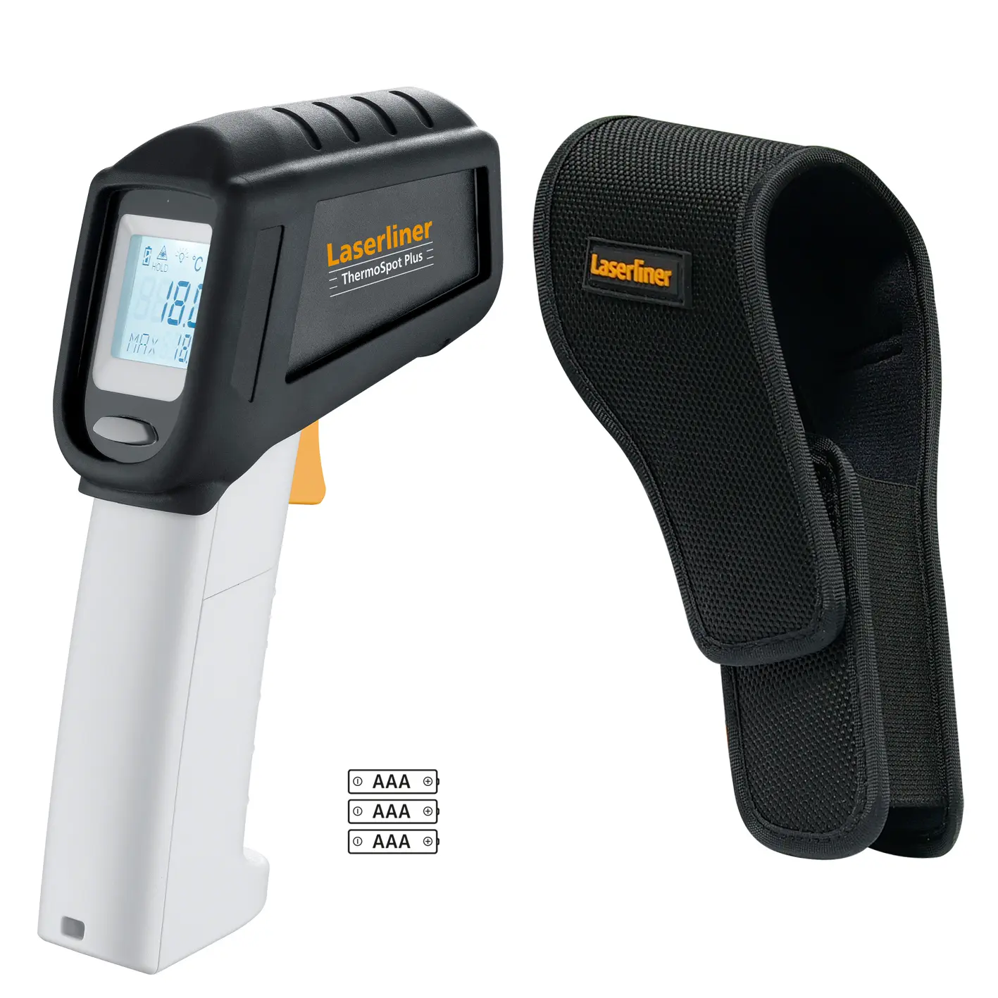 Produktfoto 1 von Laserliner 082.042A, Infrarot-Temperaturmessgerät Berührungslos ThermoSpot Plus