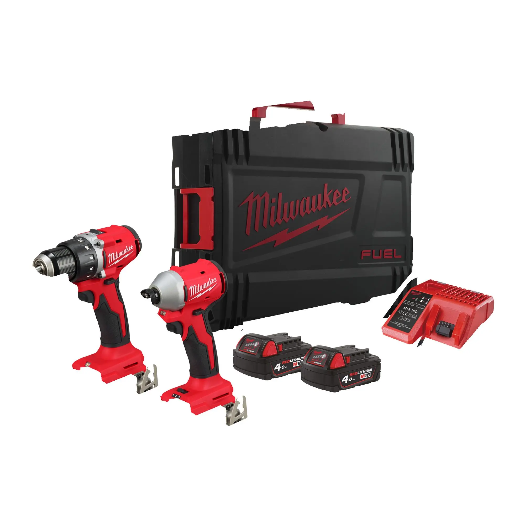 Produktfoto 1 von Milwaukee M18 Maschinen-Set M18 BLCPP2B-402C, 2x 4,0 Ah und Ladegerät in HD-BOX