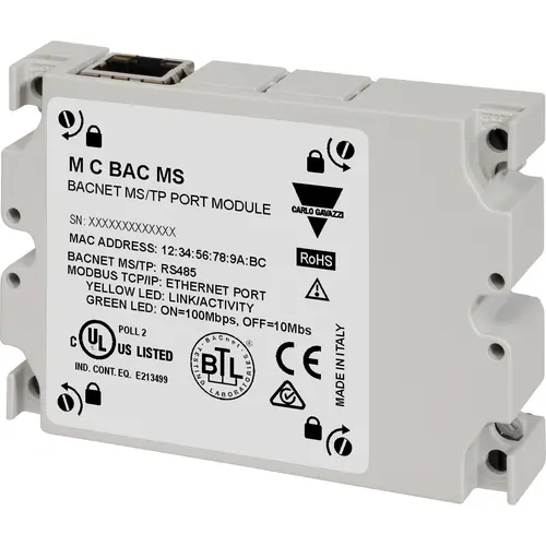 Produktfoto 1 von Carlo Gavazzi MCBACMS, BaCnet MST-Portmodul