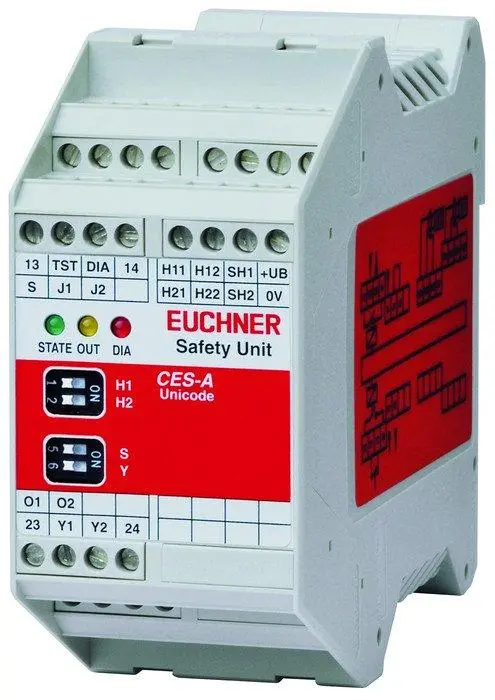 Produktfoto 1 von Euchner CES-A-AEA-02B, Auswertegerät, für 2 Leseköpfe, P\n: 092560