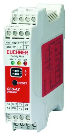 Produktfoto 1 von Euchner CES-AZ-UES-01B, Auswertegerät, für 1 Lesekopf, P\n: 105139