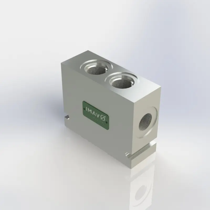 IMAV 3SLH1D-10A-B04, Ventilgehäuse 3-Wege-Aluminium