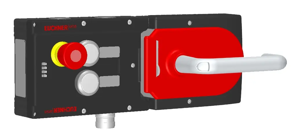 Produktfoto 1 von Euchner MGB-L1H-APA-R-109772, Zuhalteset+2 Taster, Not-Halt+Beschriftungsträger