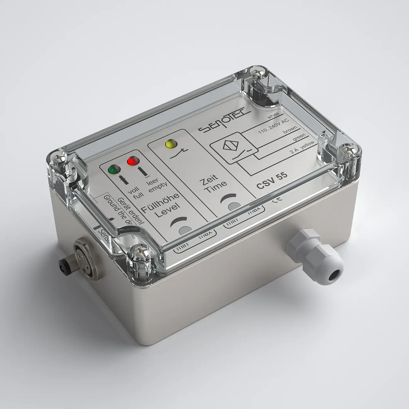Produktfoto 1 von Senotec 10 055 100 Schaltverstärker CSV55-SM/KL 110-240 V/AC,50-60 Hz, Verzögerungszeit