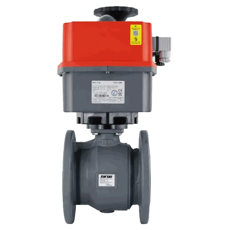 Produktfoto 1 von Fergo KH120 Flanschkugelhahn DN 32 PN16 GGG40 elektrischer Antrieb 24V - 240V