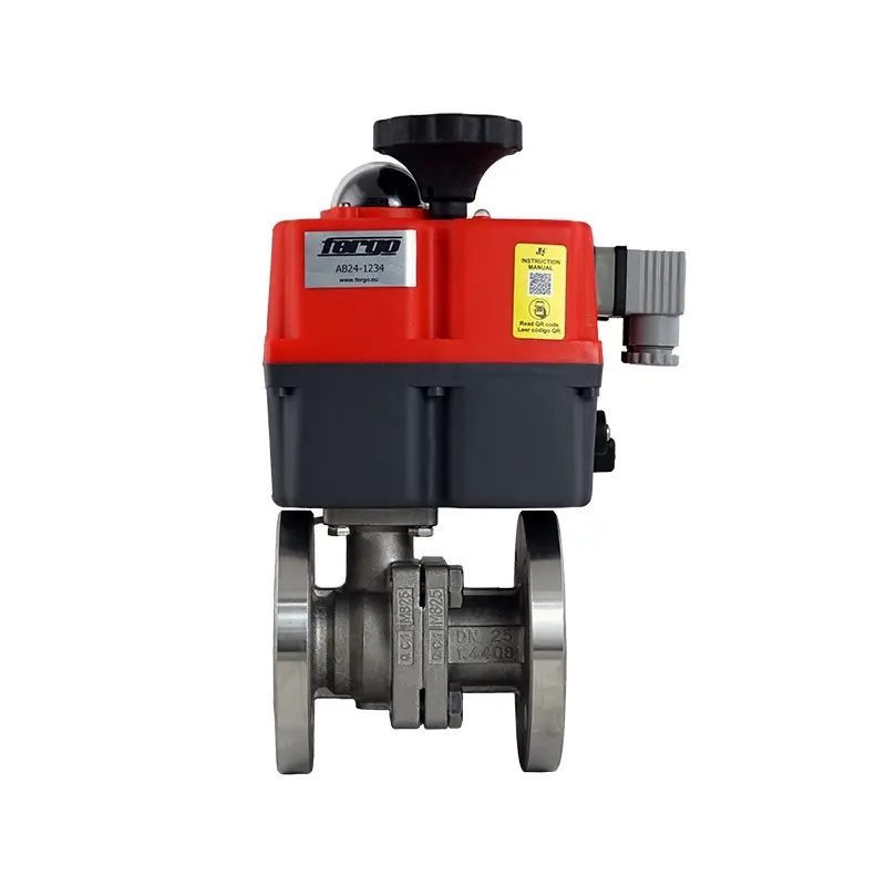 Fergo KH123G Flanschkugelhahn DN 100 PN10/16 DVGW Gas 24V - 230V AC/DC