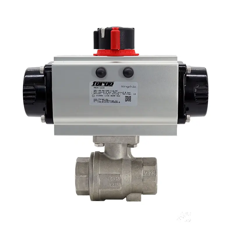 Produktfoto 1 von Fergo KH124W Trinkwasserkugelhahn 1 1/4 Zoll DVGW pneumatisch federschließend