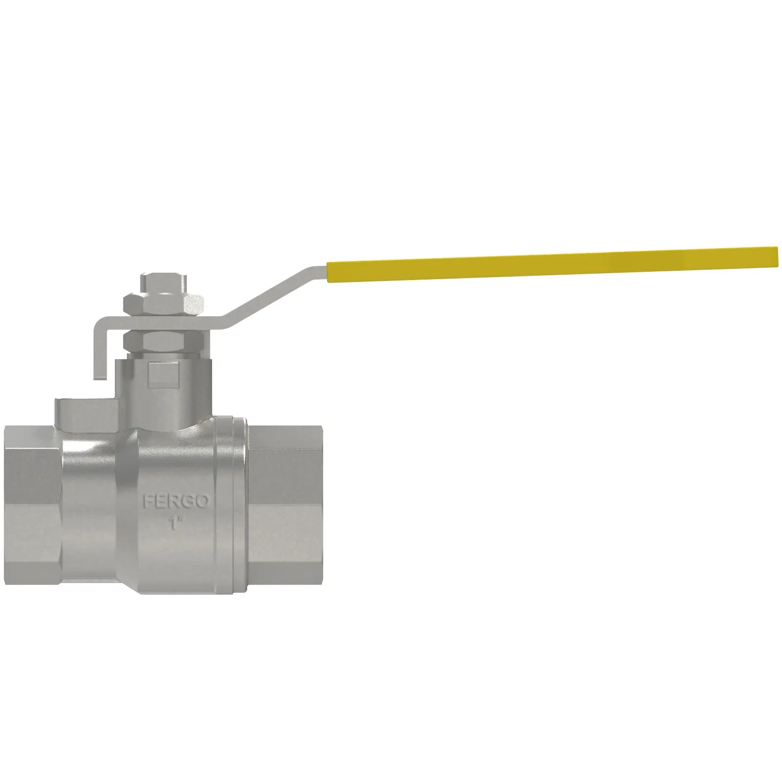 Produktfoto 1 von Fergo KH143 Gas-Kugelhahn 1 Zoll DVGW Edelstahl