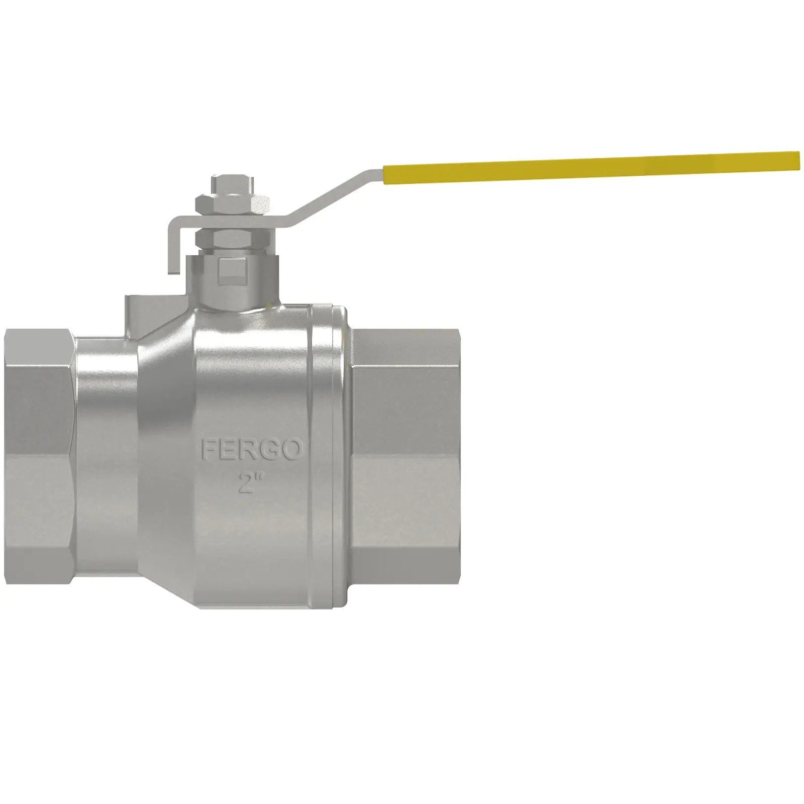 Fergo KH143 Gas-Kugelhahn 2 Zoll DVGW Edelstahl