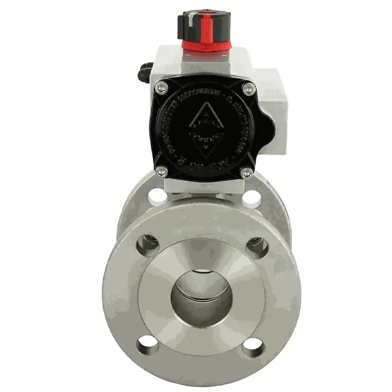 Produktfoto 1 von Fergo KH155 Flanschkugelhahn DN 125 PN10/16 doppeltwirkend pneumatischer Antrieb