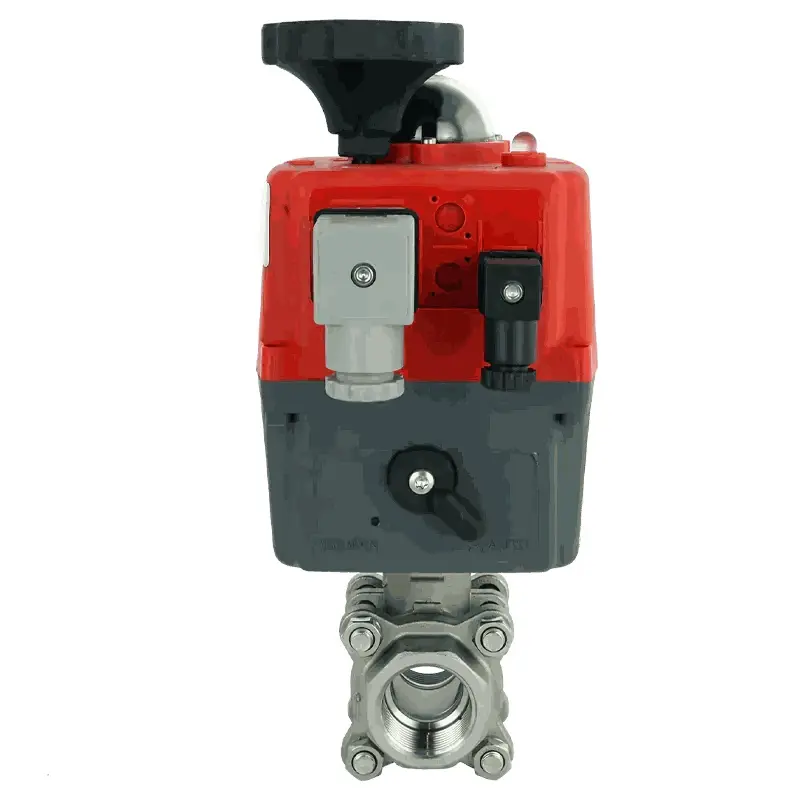 Produktfoto 1 von Fergo KH154 elektrischer Kugelhahn 1/2 Zoll Edelstahl 24V - 230V