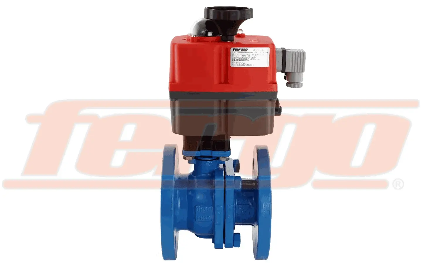 Produktfoto 1 von Fergo KH155 Flanschkugelhahn DN 80 PN16 Stahl elektrischer Antrieb 24V - 230V