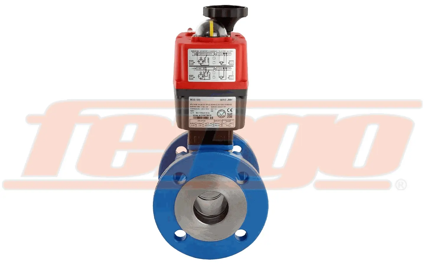 Produktfoto 1 von Fergo KH155 Flanschkugelhahn DN 100 PN10/16 Stahl Antrieb 24V - 230V