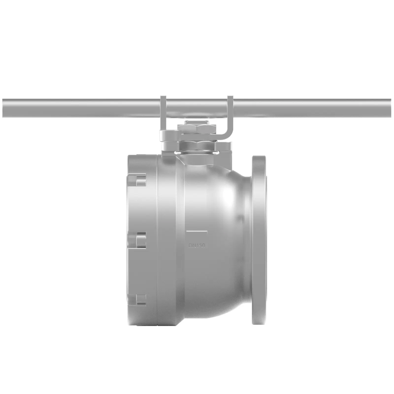 Produktfoto 1 von Fergo KH128 Kompaktkugelhahn DN 150 Baulänge 235mm PN10/16 aus Edelstahl (Guss)